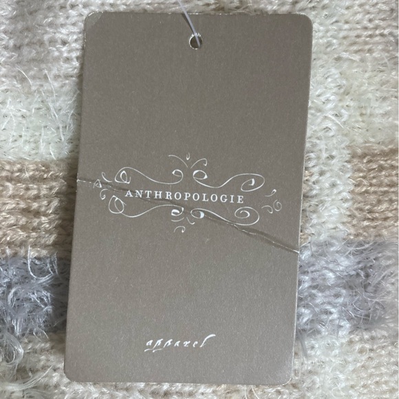 Anthropologie Ampato Twisted Infinity Cowl Scarf NWT in Cream Grey Caramel - Picture 6 of 10